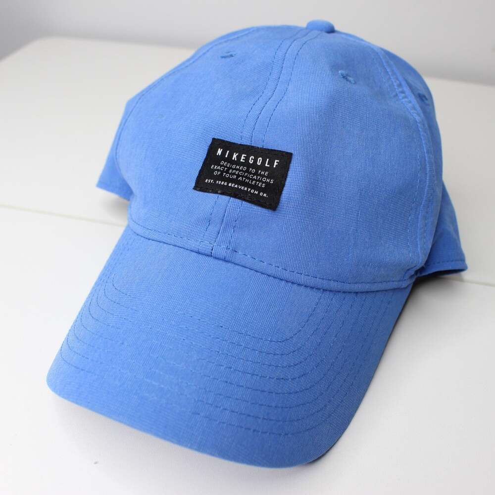 Nike Hat Mens Strapback Blue Golf Legacy Dri Fit Mercedez Custom Dad Cap Rare